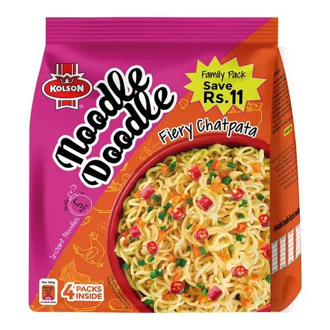 Kolson Noodle Doodle Firey Chatpata Noodles Family Pack