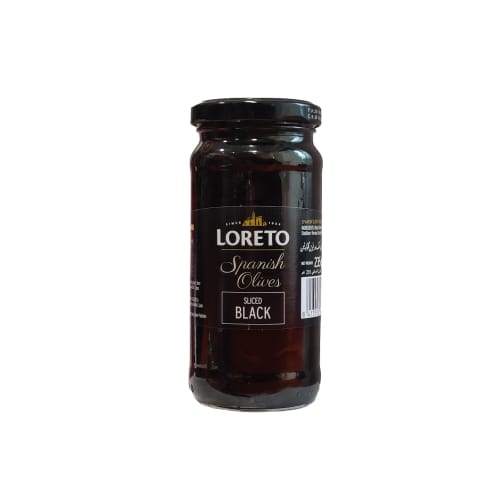 Loreto Spanish Black Sliced Olives 235 gm
