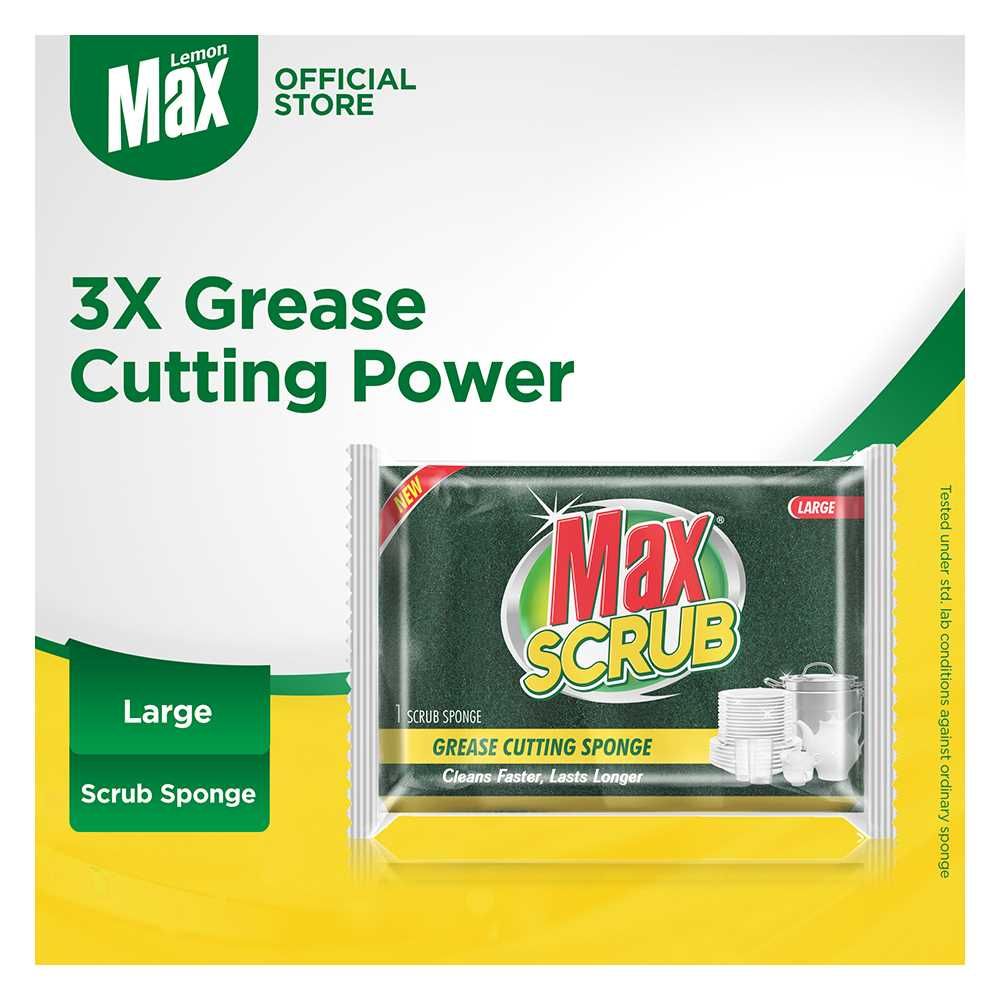 Max Scrub Grease Cutting Sponge Large 1 Pc