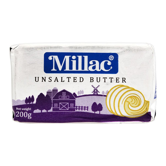 Millac Unsalted White Butter 200 gm