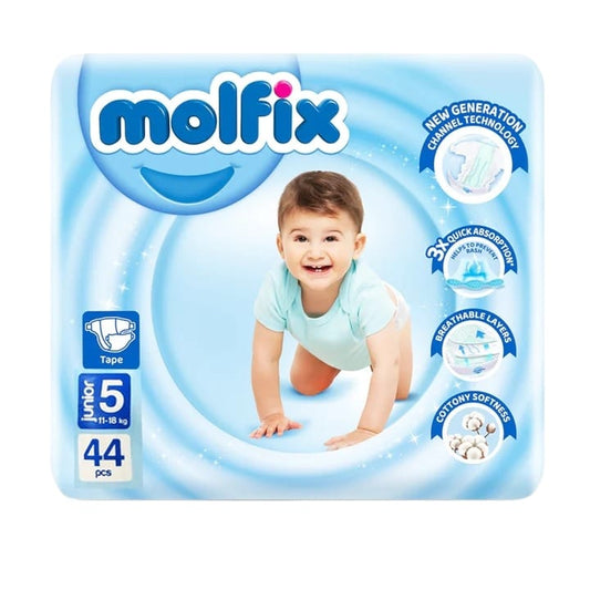Molfix Baby Diaper, 5 Junior 44 Pcs 11-18 kg