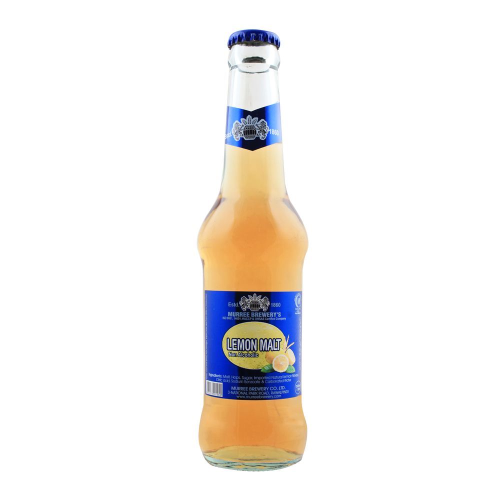 Murree Brewery Lemon Malt Non Alcoholic Glass Bottle 250 ml