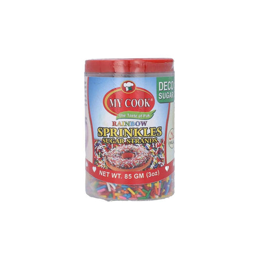 My Cook Rainbow Sprinkle Sugar Strands 85 gm