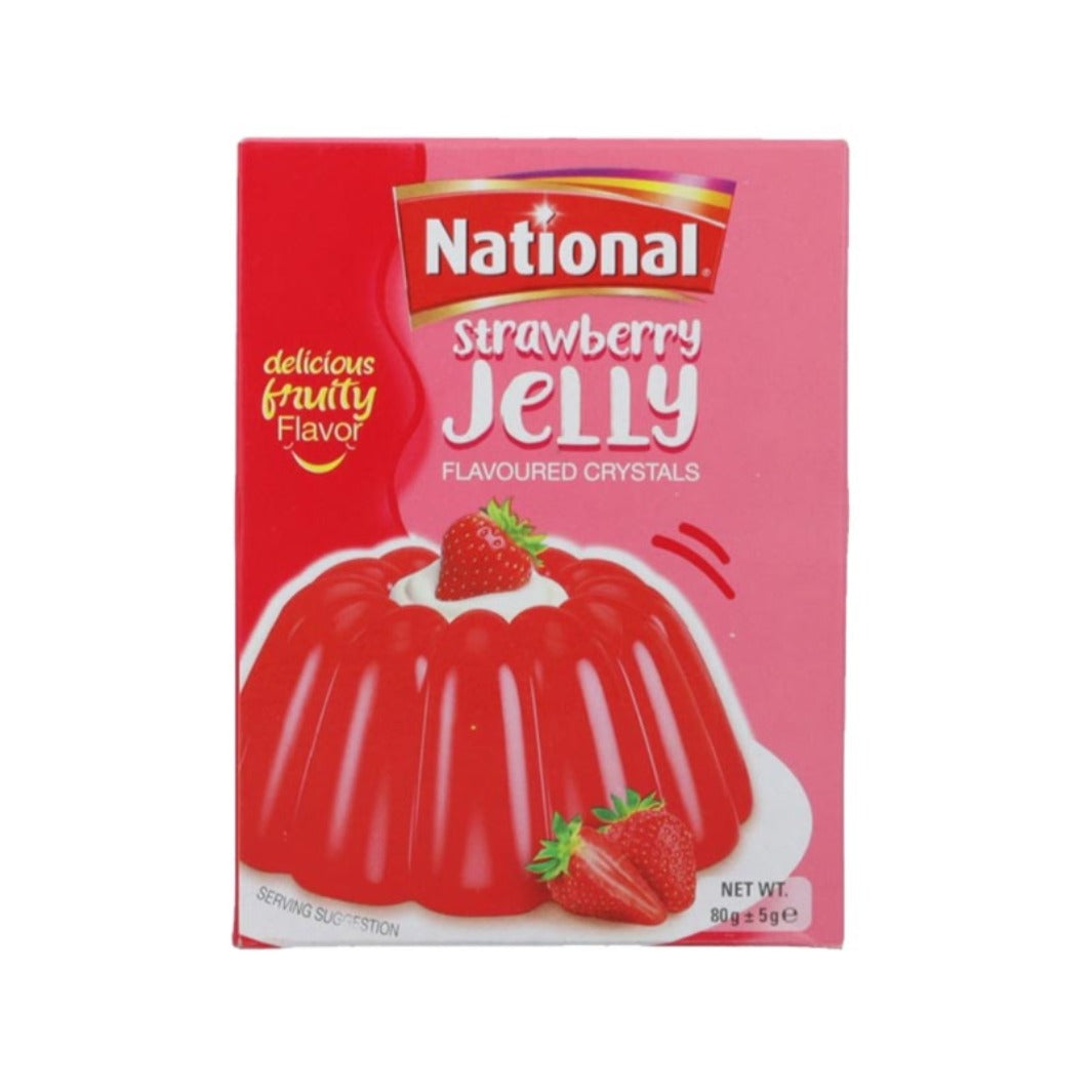 National Jelly Crystal Strawberry 80 gm