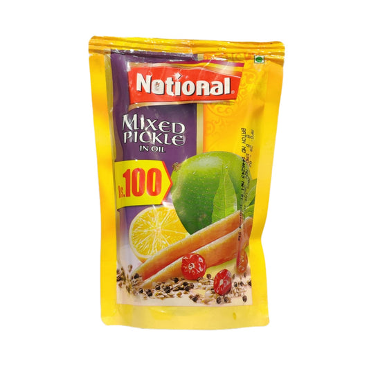 National Mix Pickle In Oil 175 gm Pouch