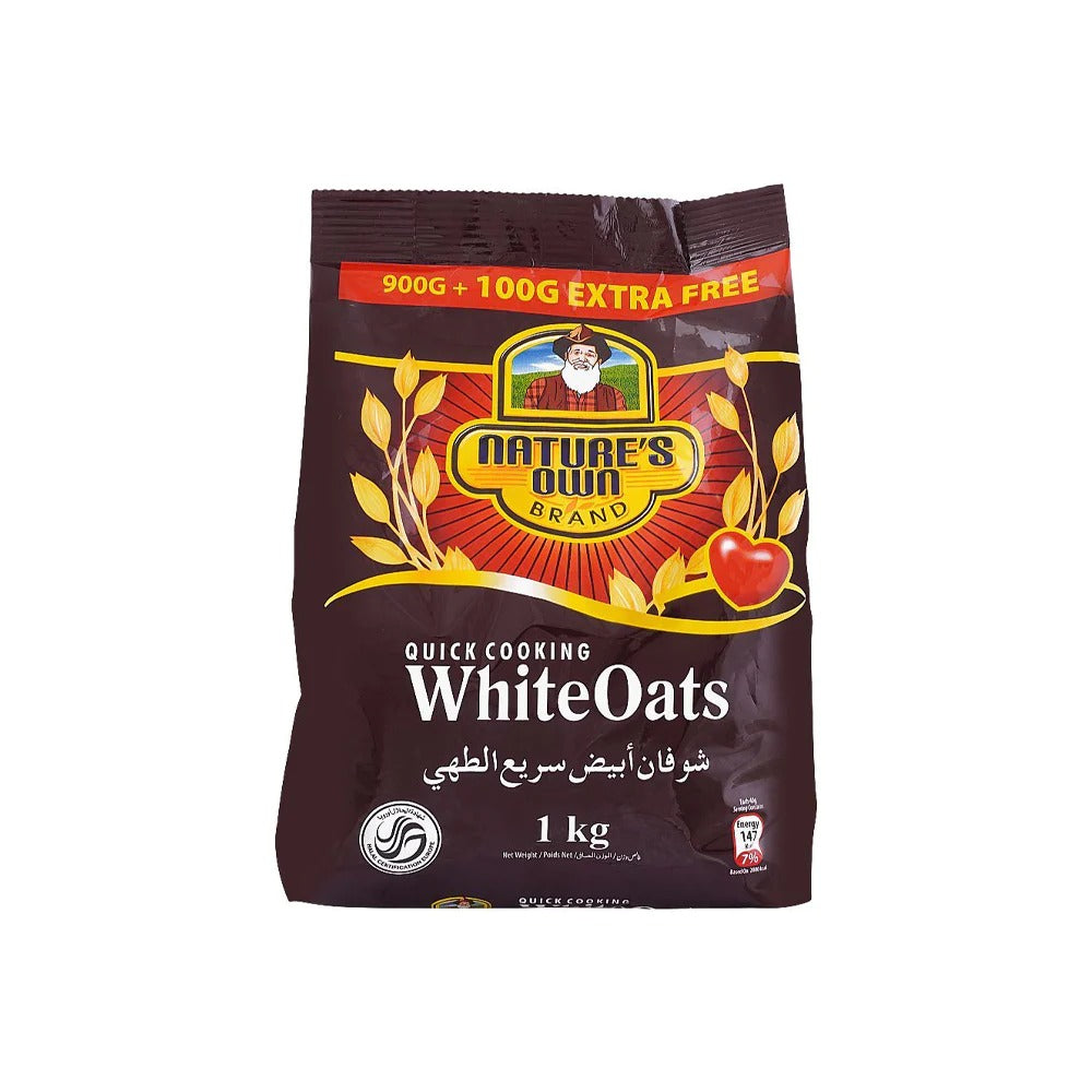Nature's Own Quick Cooking White Oats 1kg