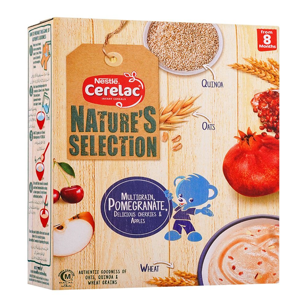 Nestle Cerelac Multigrain, Pomegranate, Cherries & Apples, 175 gm
