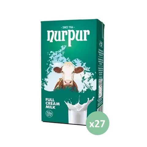 Nurpur Original Full Cream UHT Milk 250 ml (Pack of 27)