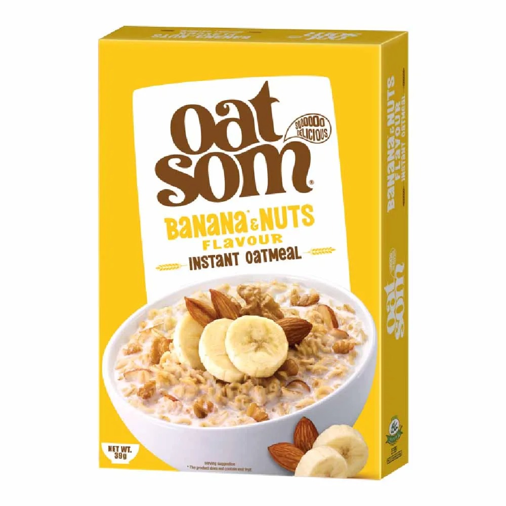 Oat Som Banana & Nuts Instant Oatmeal 39 gm (Shan Foods)