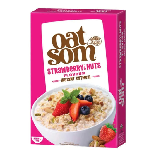 Oat Som Strawberry n Nut Instant Oatmeal 39 gm (Shan Food)