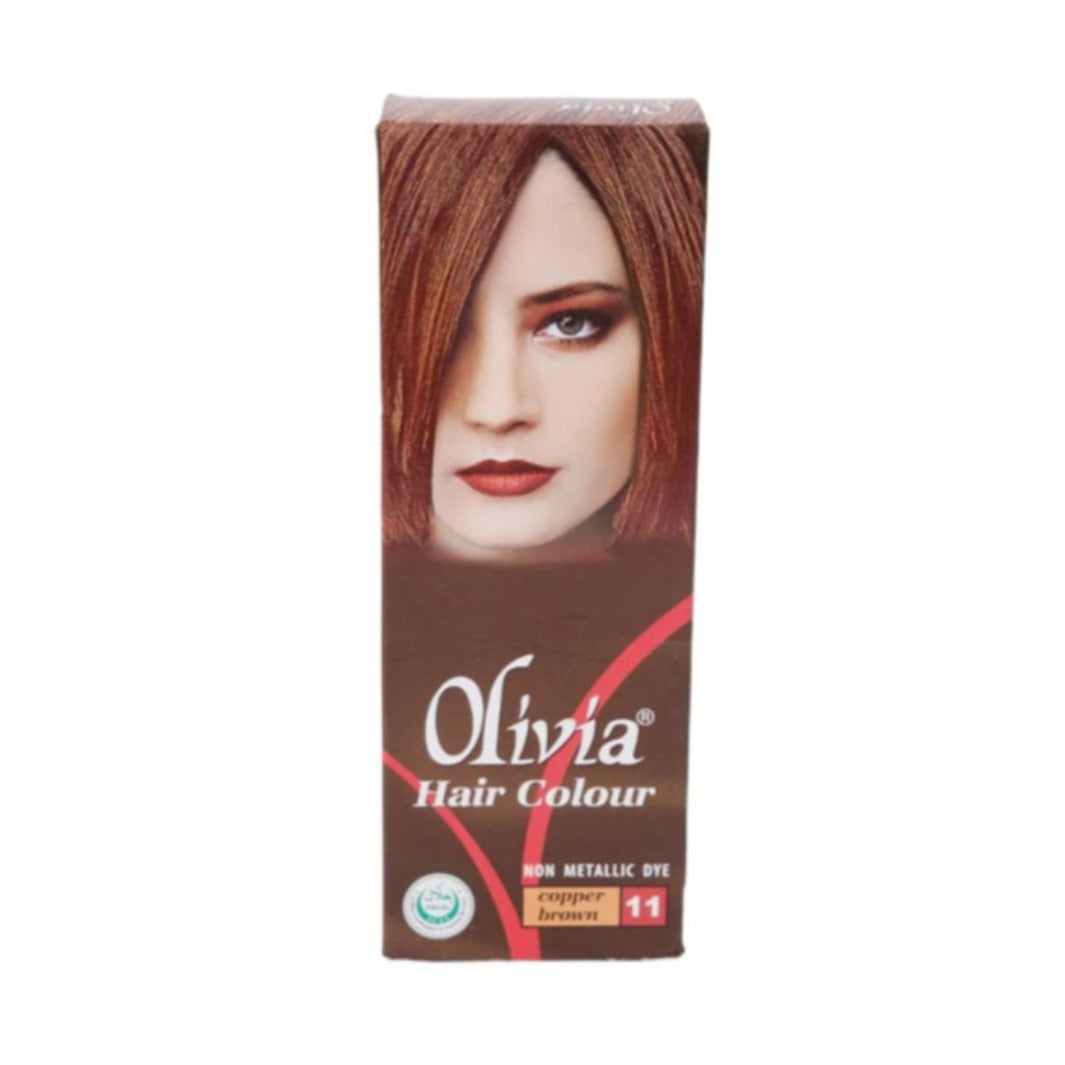 Olivia Hair Colour Non Metallic Dye 11 Copper Brown