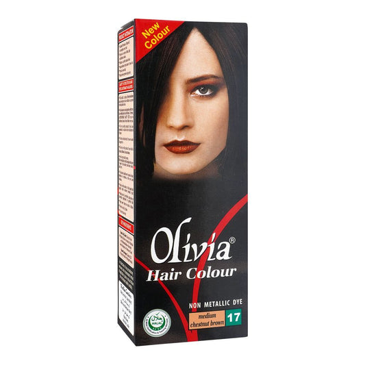 Olivia Hair Colour Non Metallic Dye 17 Medium Chestnut Brown