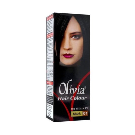 Olivia Hair Colour Non Metallic Dye, 01 Black