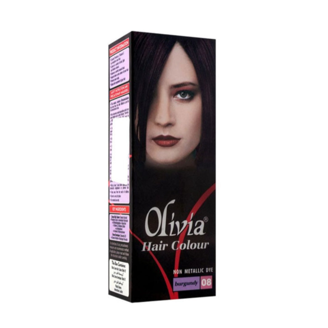 Olivia Hair Colour Non Metallic Dye 08 Burgundy