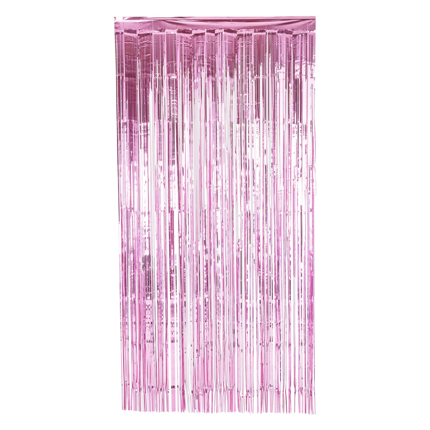 Premium Quality Backdrop Foil Fringe Curtains Pink