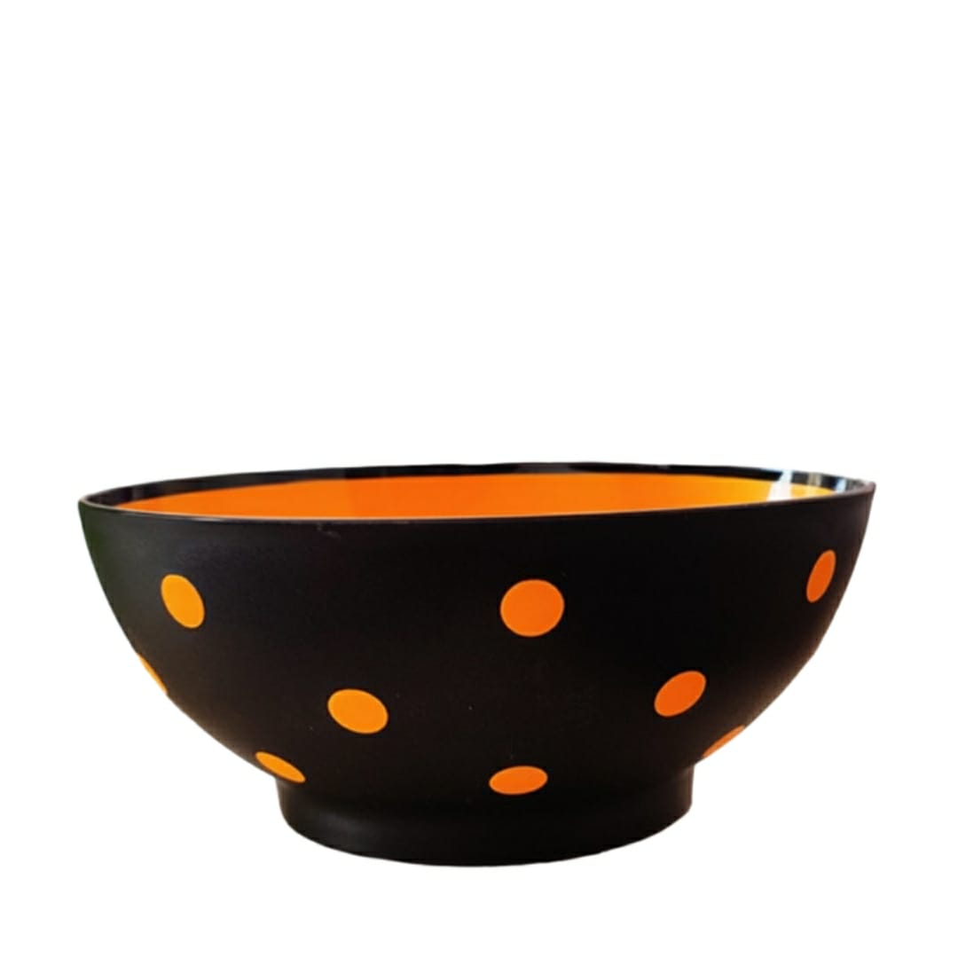 Plastic Dot Bowl Large 1 Pcs