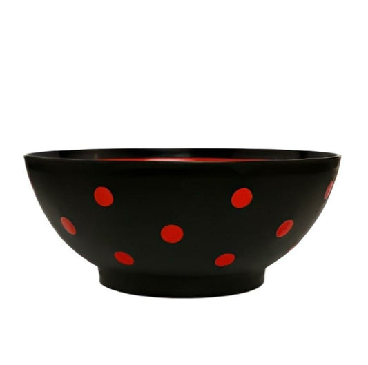 Plastic Dot Bowl Large 1 Pcs