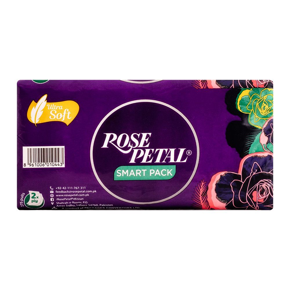 Rose Petal Ultra Soft Tissues Smart Pack 550-Pack
