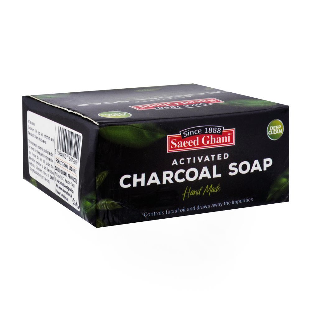 Saeed Ghani Hand Made Activated Charcoal Soap 90 gm