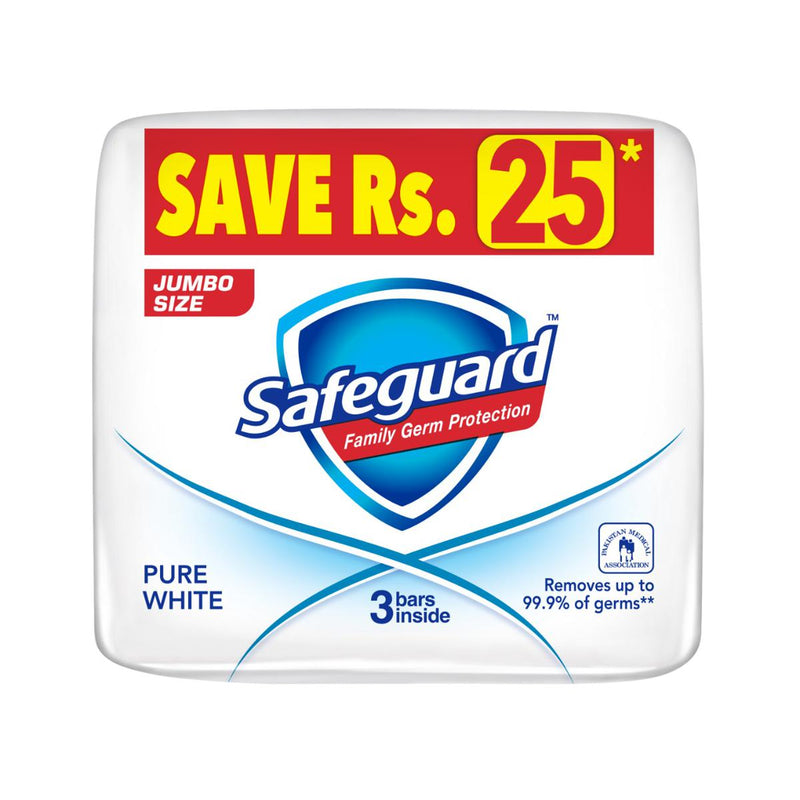 Safeguard Bar Soap Pure White 3x175 gm