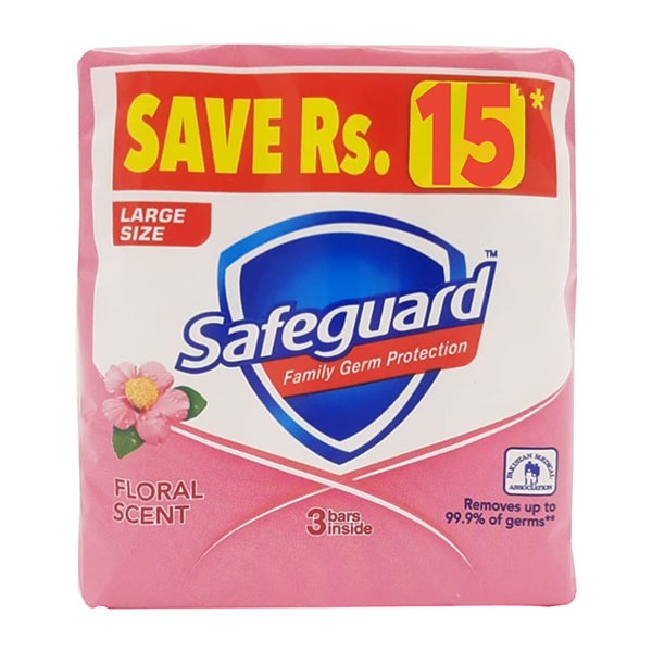 Safeguard Floral Scent Trio Pack 3x125 gm