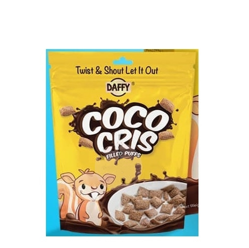 Daffy Coco Cris Chocolate Filled Puffs Breakfast Cereal for Kids