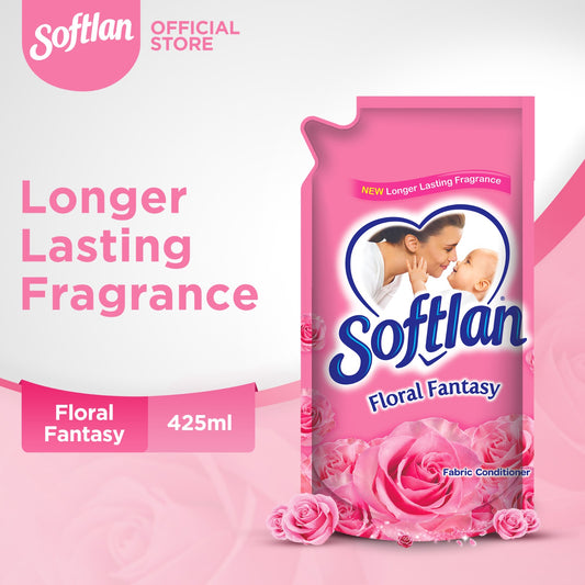 Softlan Floral Fantasy Fabric Conditioner Pouch 425 ml