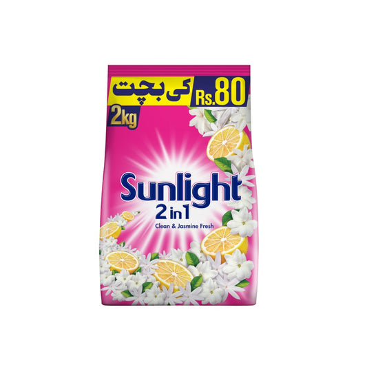 Sunlight 2 in 1 Pink Detergent 2 kg