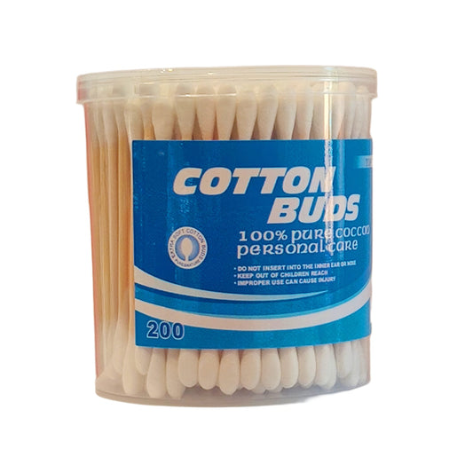 Top Tip's Wodden Cotton Buds Jar Large
