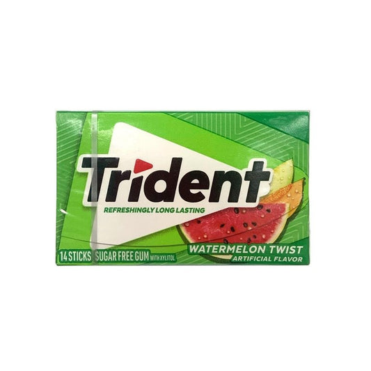 Trident Water Melon Twist Bubble Gum 14 Sticks