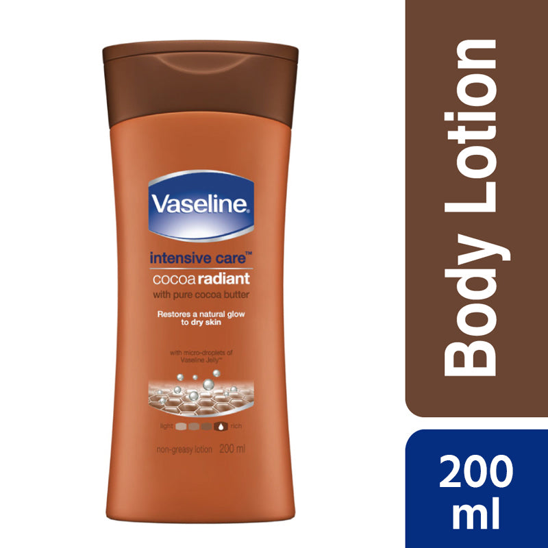 Vaseline Intensive Cocoa Radiant 200 ml (Imported)