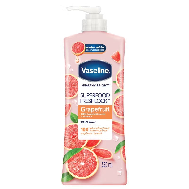 Vaseline Super Food Freshlock Grapefruit Lotion 320 ml (Imported)