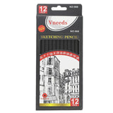 Vneeds Sketching Pencil 12 Pcs