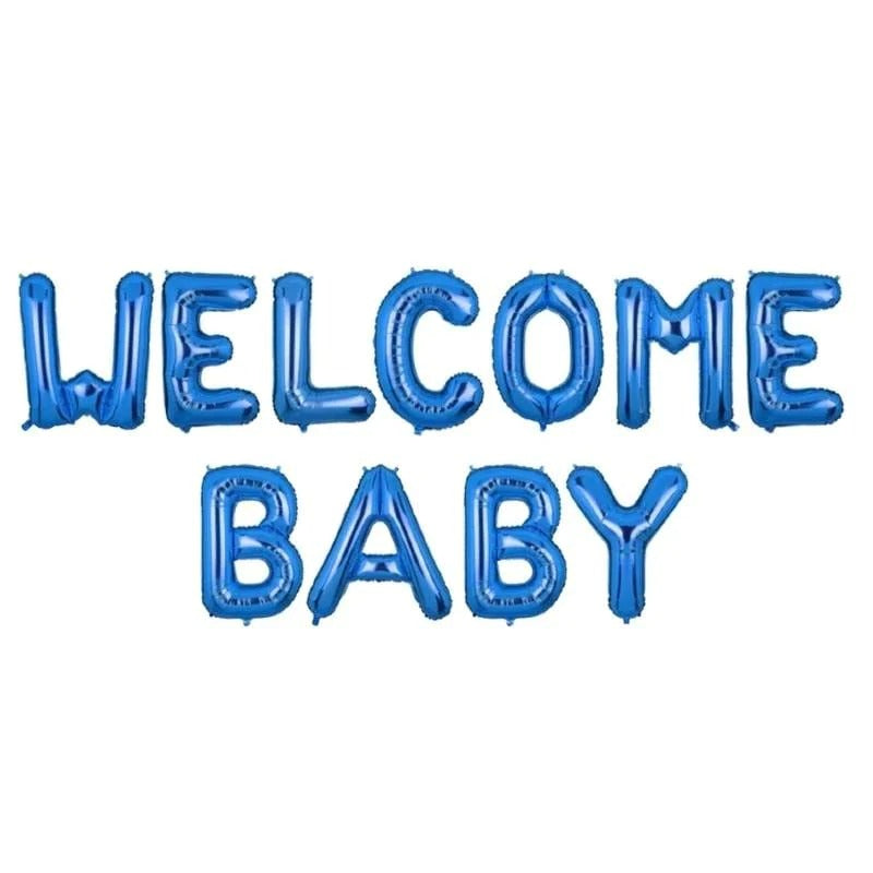 Welcome Baby Foil Baloon Blue