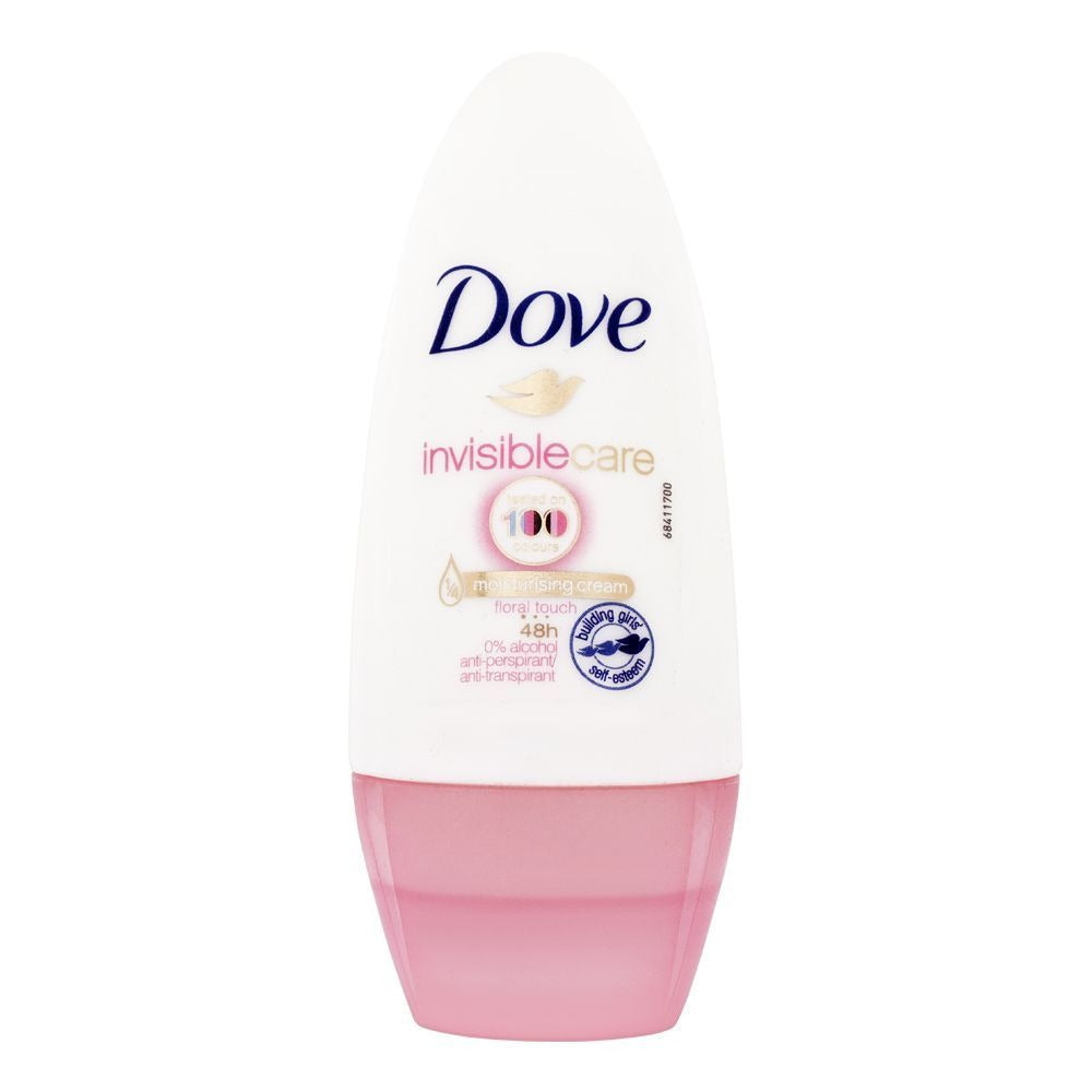 Dove Invisible Care Moisturising Cream Floral Touch 48H Anti-Transpirant Roll-On 50 ml