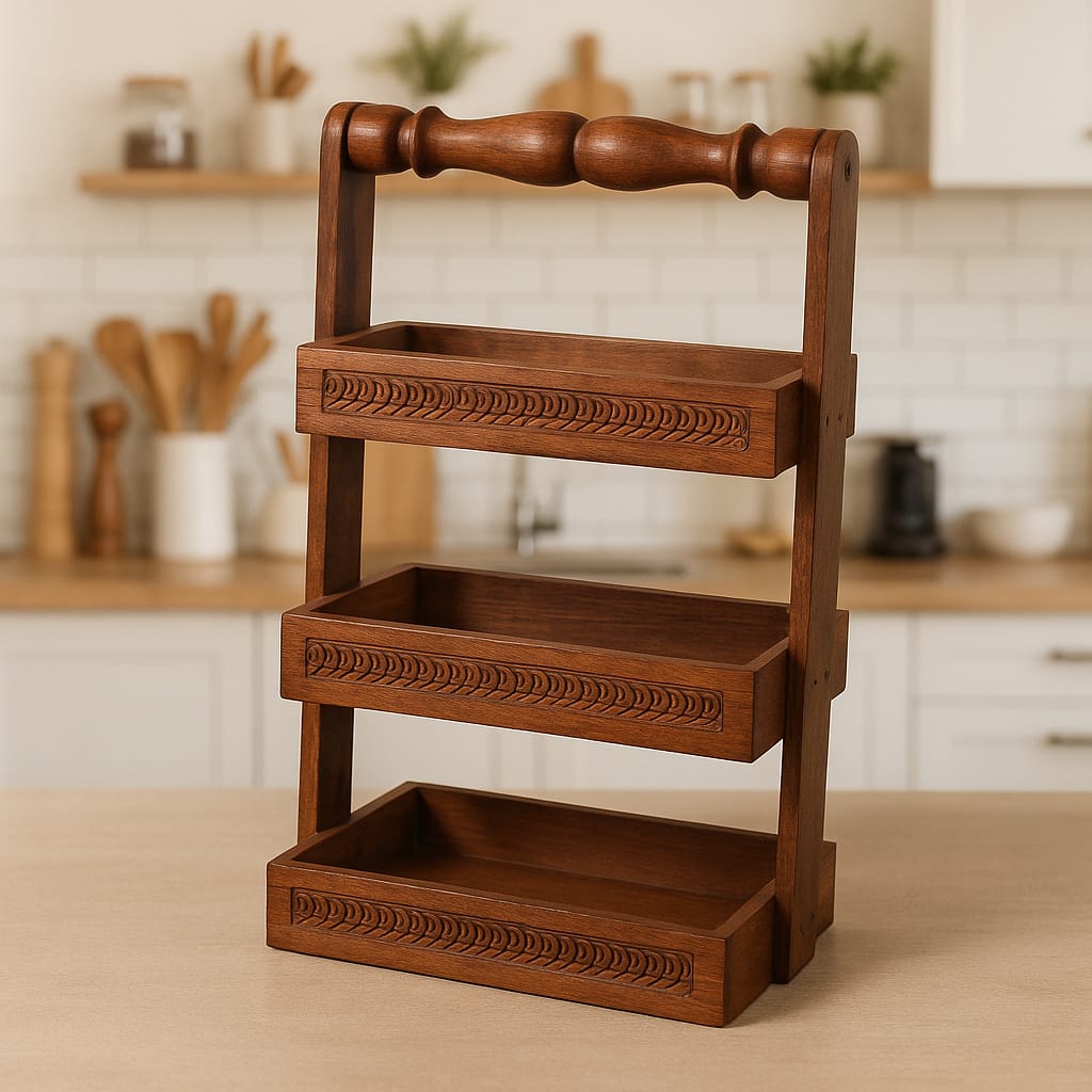 Tea Spoon Rak Handmade Wooden Spoon Rack for Kitchen – Lahore Basket