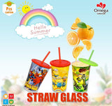 Omega Glass With straw 1pcs