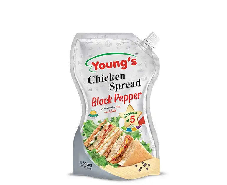 Young's Chicken Spread Black Pepper 500 ml