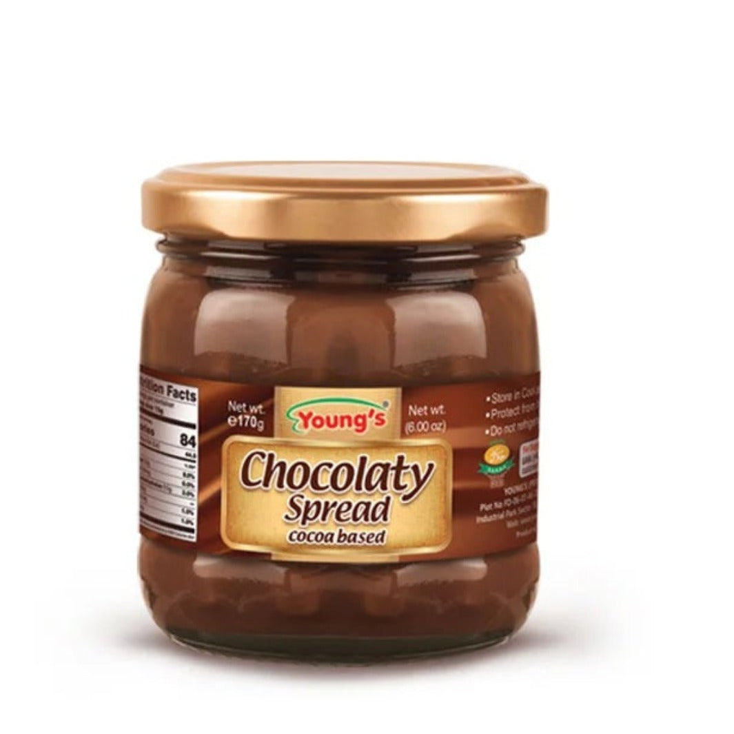 Young’s Chocolate Spread 170 gm Glass Jar
