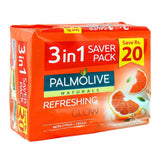 Palmolive Naturals Refreshing Glow Soap, 3-In-1 Pack, 3x98g