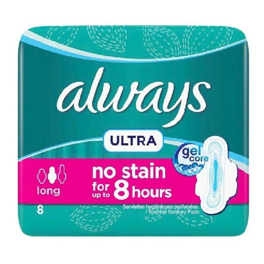 Always Ultra Thin Herbal Freshness Long 8 Pads - Lahore Basket