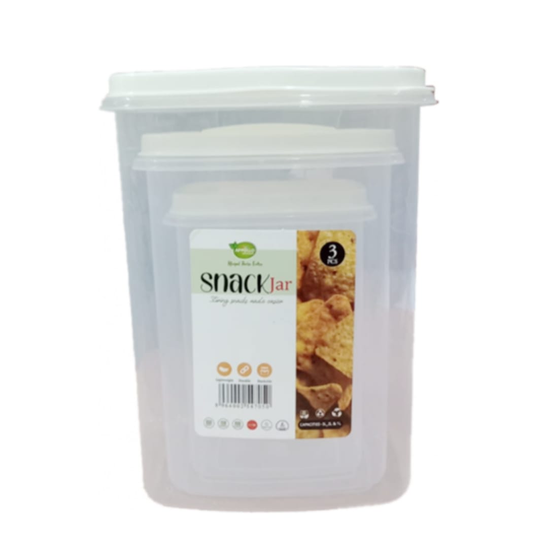 Appollo Snack Jar 3 Pcs Set - Lahore Basket