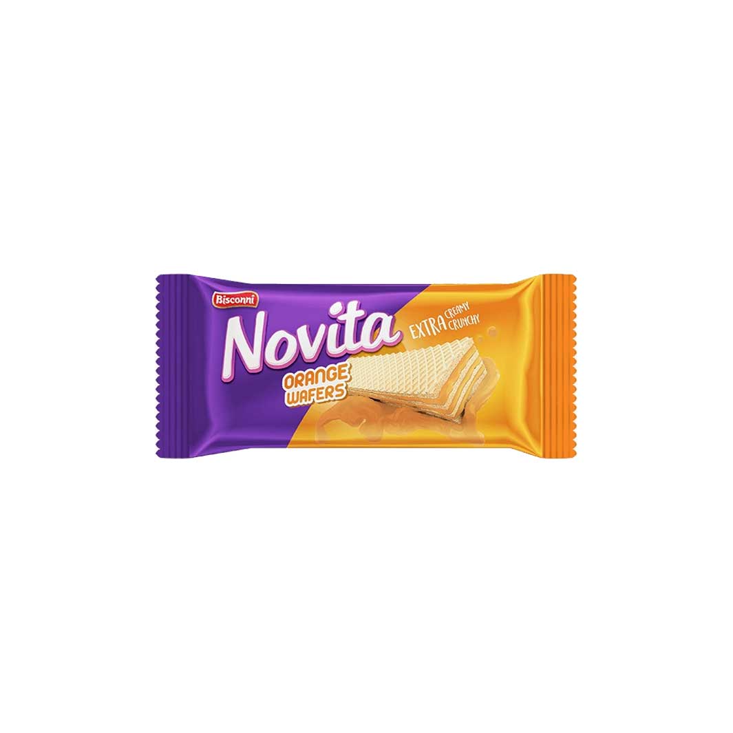 Bisconni Novita Orange Wafers 28 gm - Lahore Basket