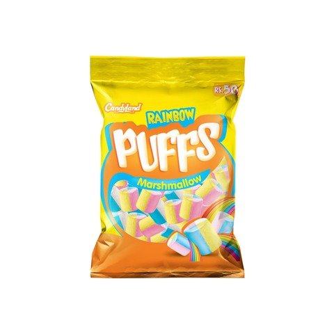 Candyland Rainbow Party Puffs Marshmallow 50 gm - Lahore Basket