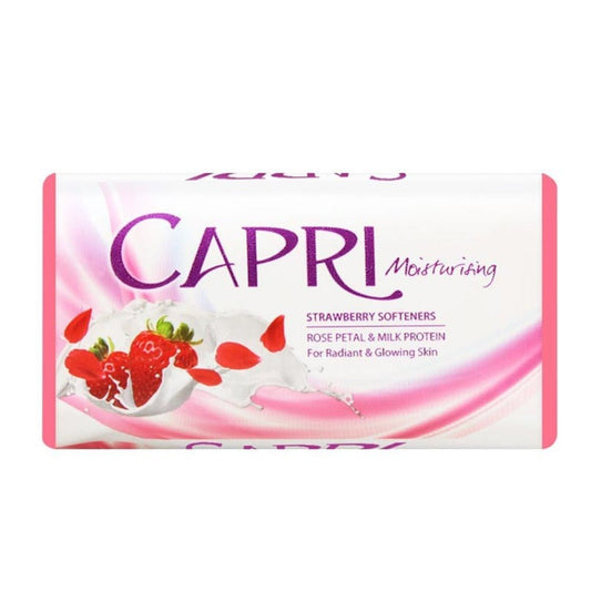 Capri Moisturising Strawberry Softeners Soap 125 gm - Lahore Basket