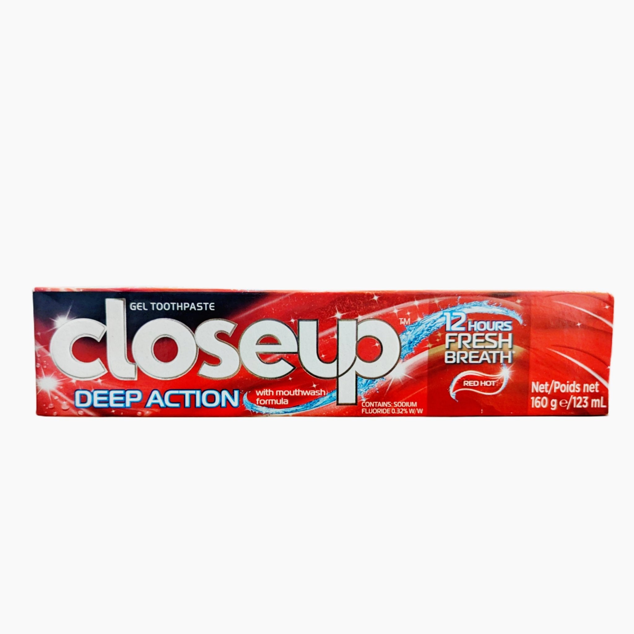 Close Up Deep Action Gel Toothpaste(Hot Red) 160 gm – Lahore Basket