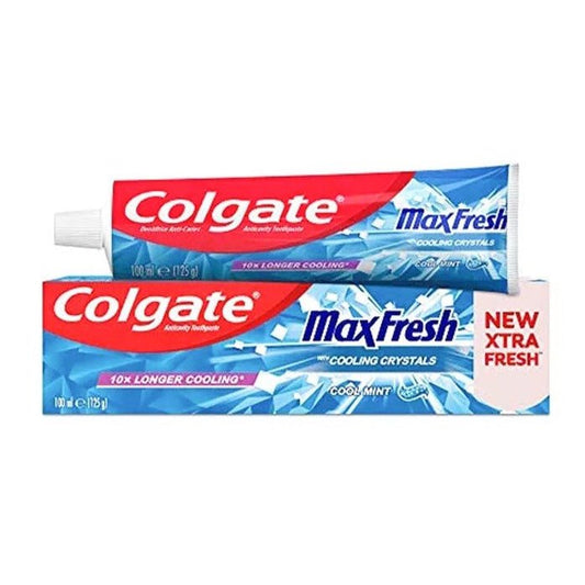 Colgate Max Fresh Cooling Crystals 125 gm blue - Lahore Basket