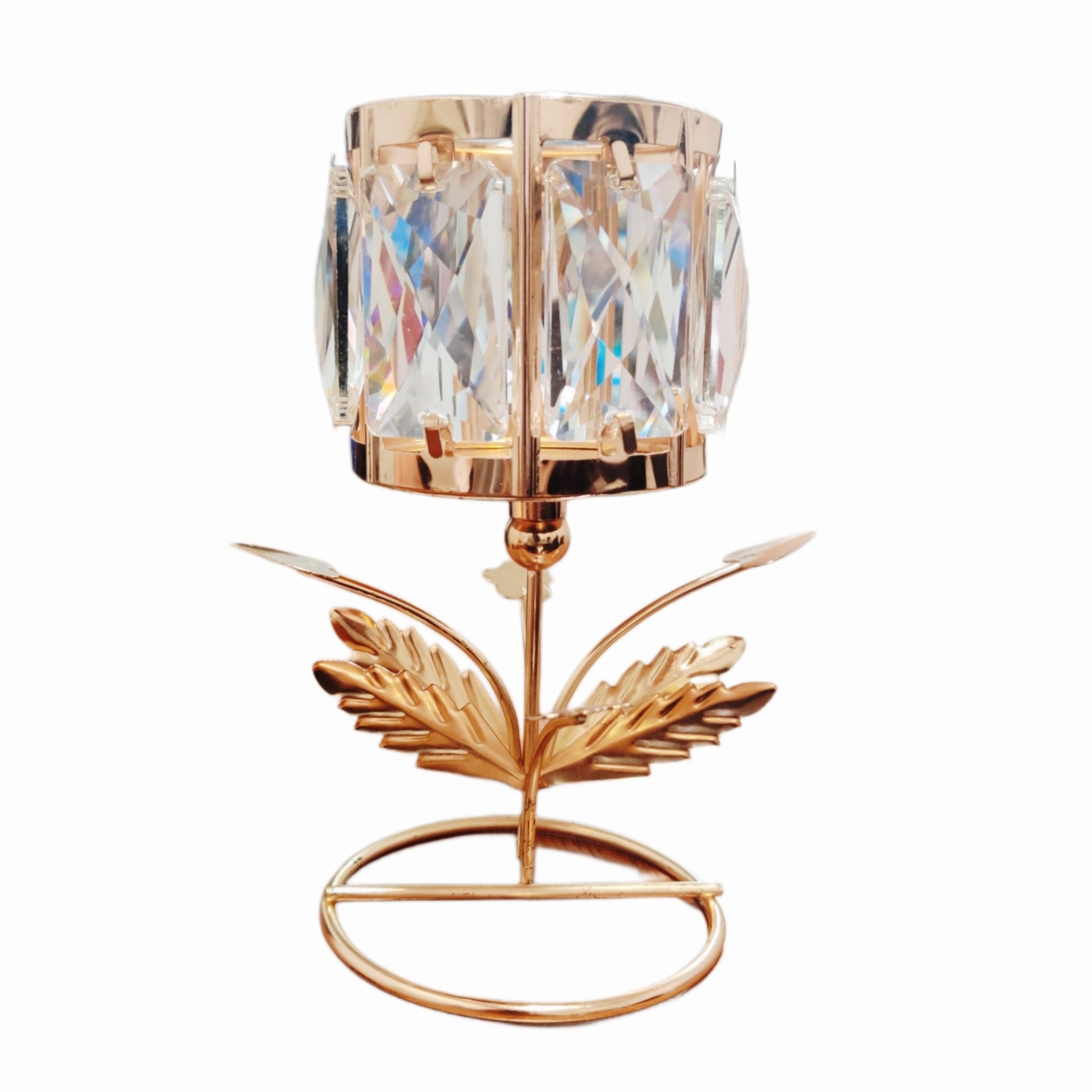 Crystal Candle Holder For Dining Room 1 Pcs - Lahore Basket