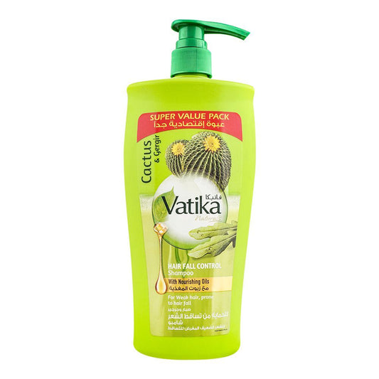 Dabur Vatika Cactus And Gergir Hair Fall Control Shampoo For Weak Hair 650 ml - Lahore Basket