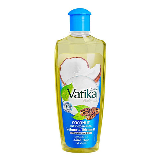 Dabur Vatika Coconut Enriched Volume & Thickness Hair Oil 200 ml - Lahore Basket